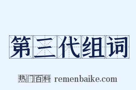 第三代组词是什么意思的图片